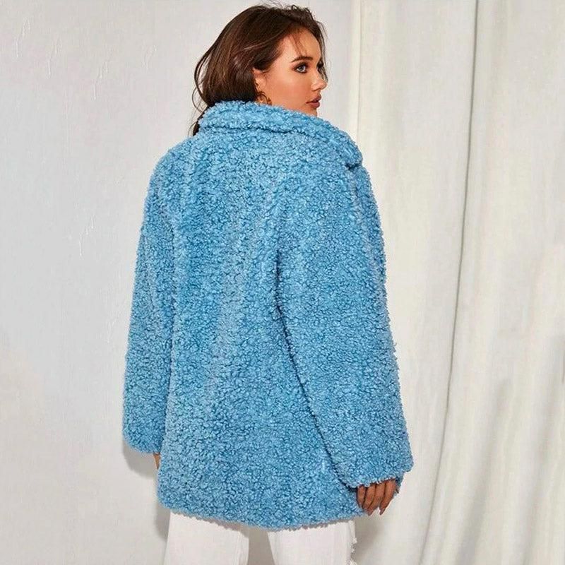 vêtement d'hiver femme bleu ciel