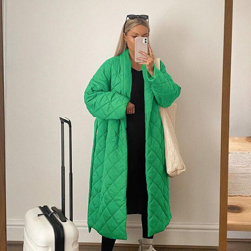 manteau chaud vert