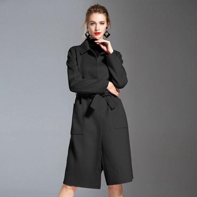 manteau en laine cachemire femme