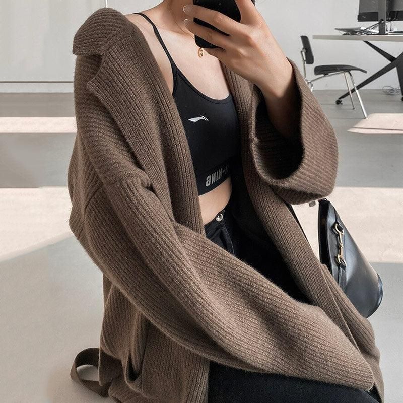 manteau en tissu marron femme