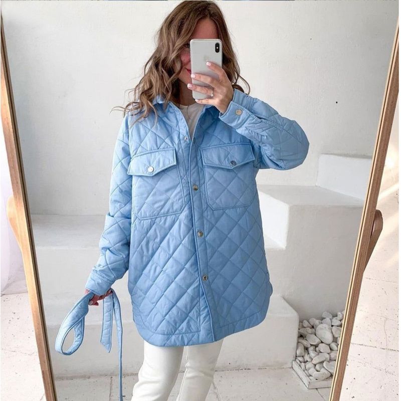manteau femme hiver bleu