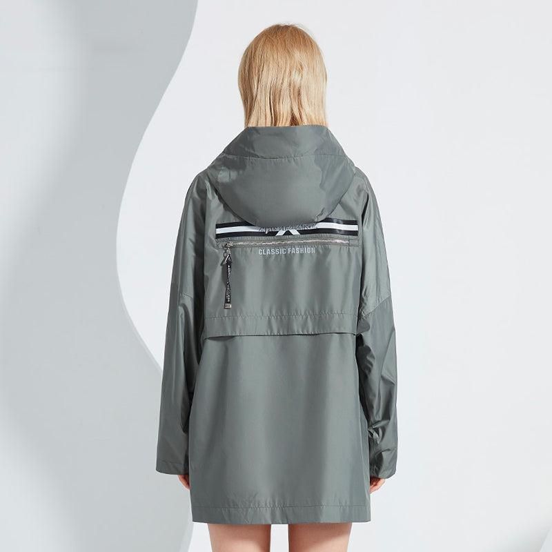 manteau femme style décontracté avec capuche