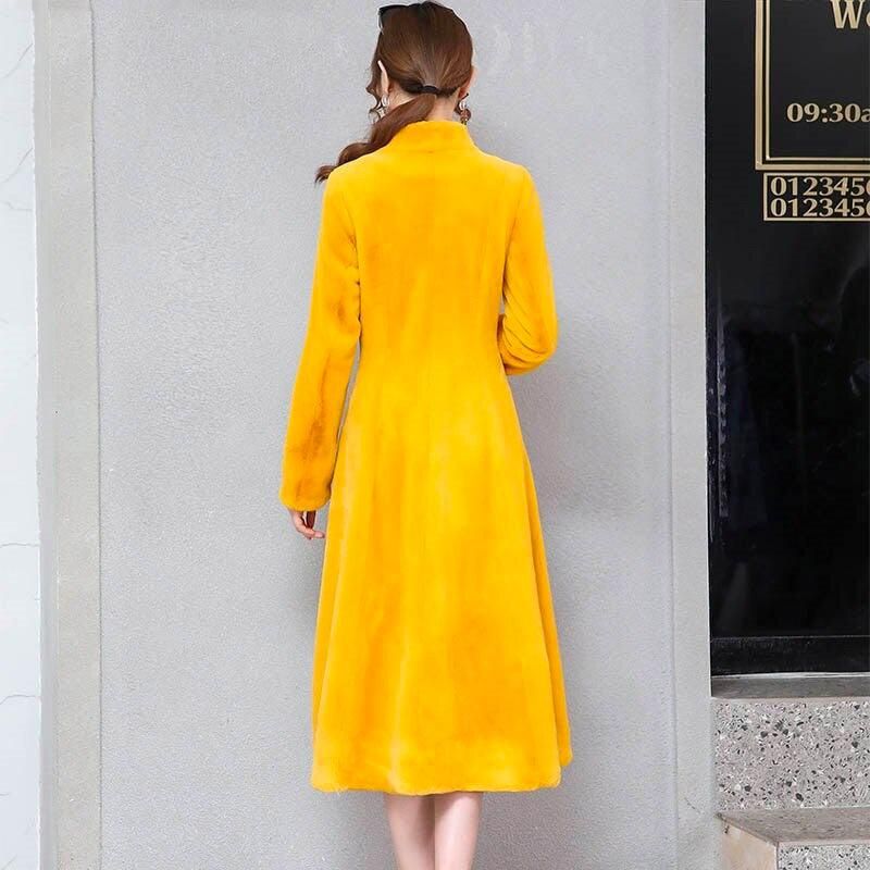 manteau kimono avec manches en fourrure