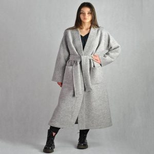 manteau kimono laine