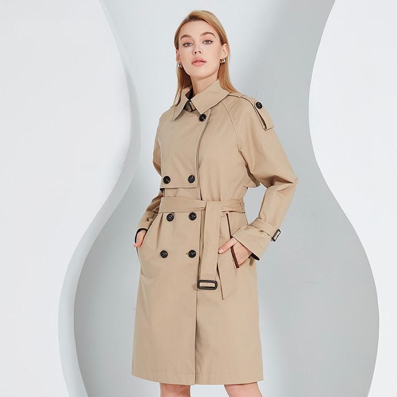 manteau kimono long beige