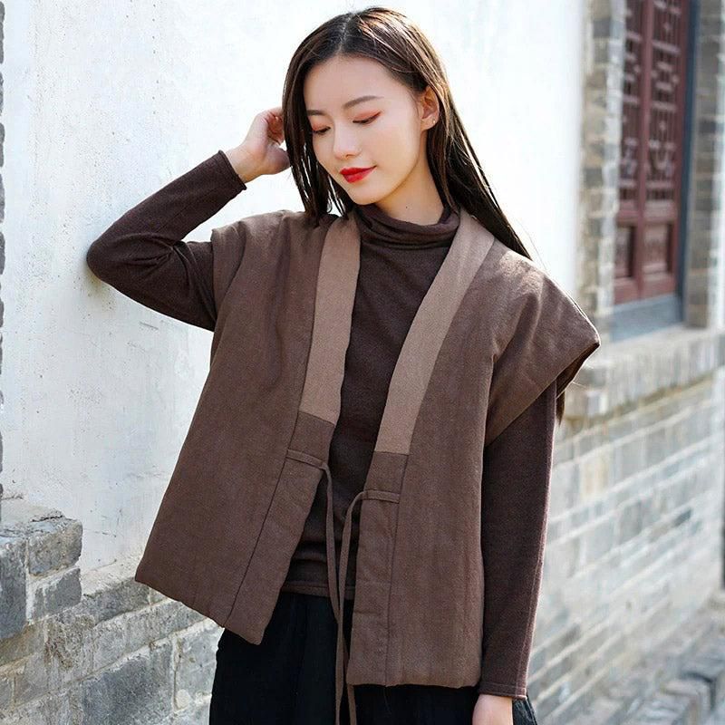 manteau léger en kimono matelassé