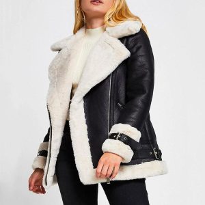 manteau peau de mouton femme
