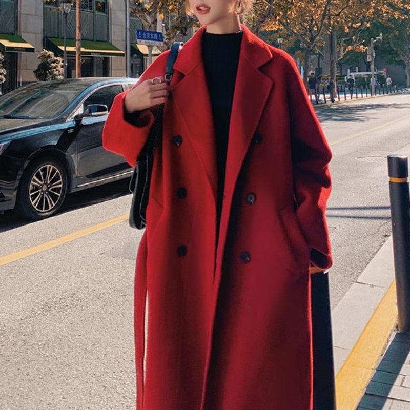 manteau rouge femme grande taille