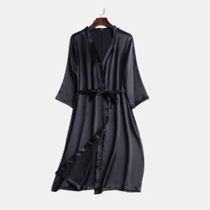 linge de nuit en soie kimono