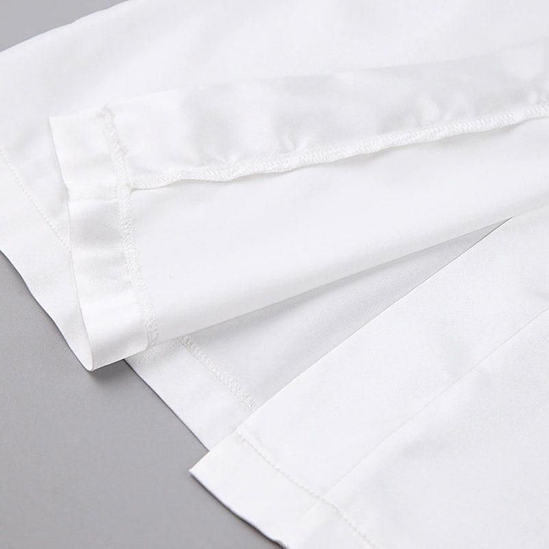 peignoir blanc en coton femme