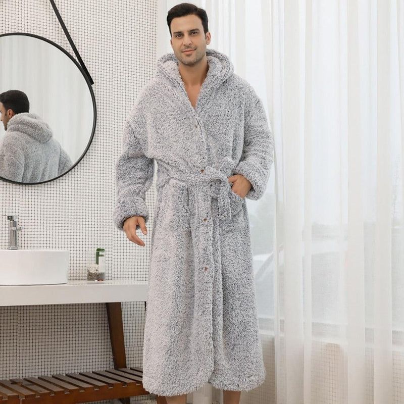 peignoir de bain homme avec capuche
