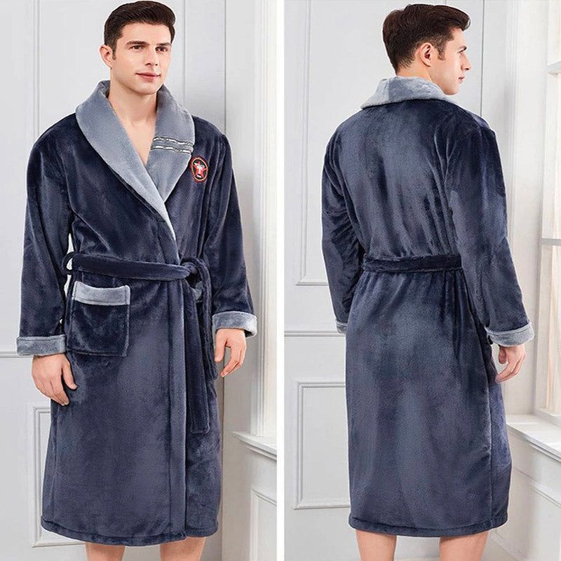 peignoir en tissu douillet pour homme