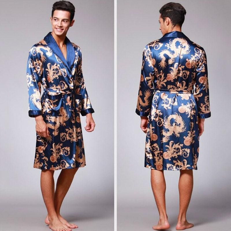 peignoir homme en soie