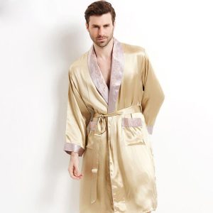 peignoir homme soie kimono