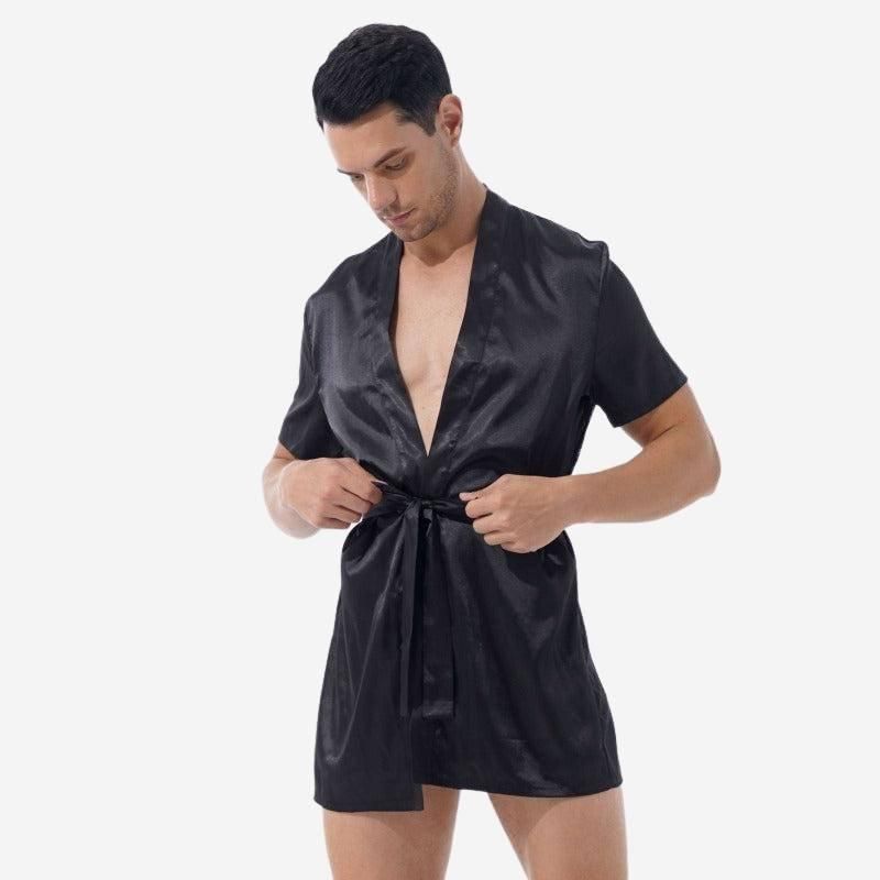 peignoir kimono court homme