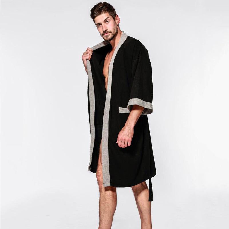 peignoir kimono en coton pour homme