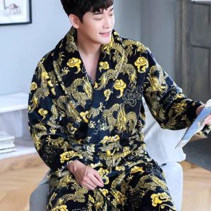 peignoir kimono homme dragon
