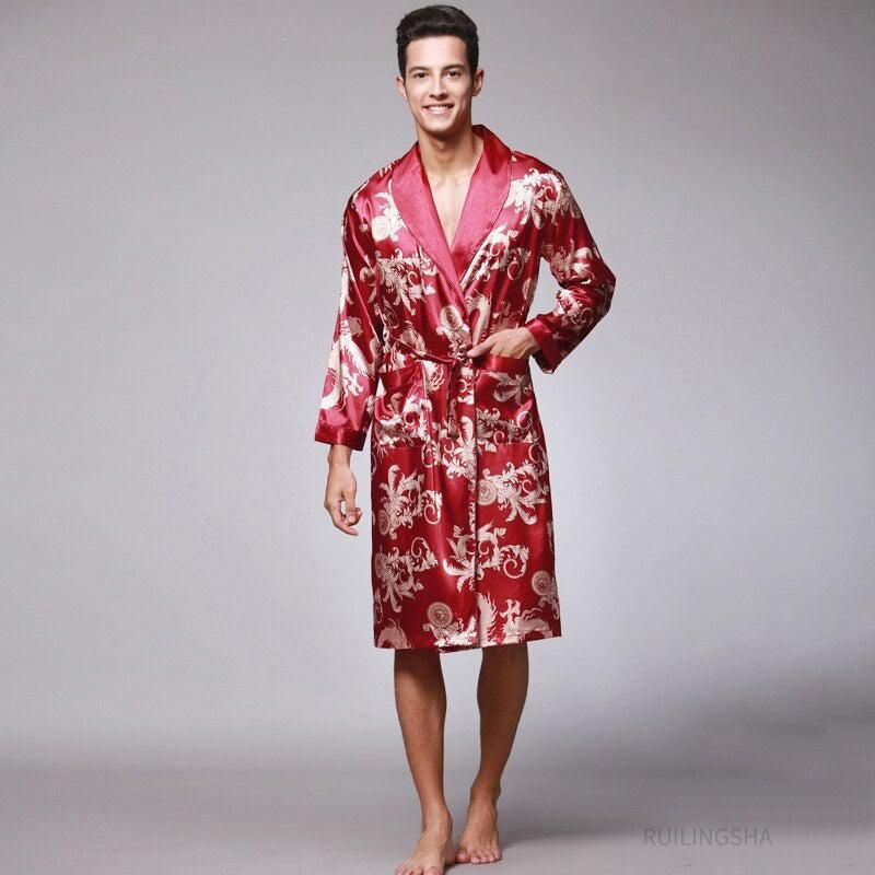 peignoir kimono japonais homme