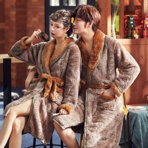 peignoir polaire kimono molleton