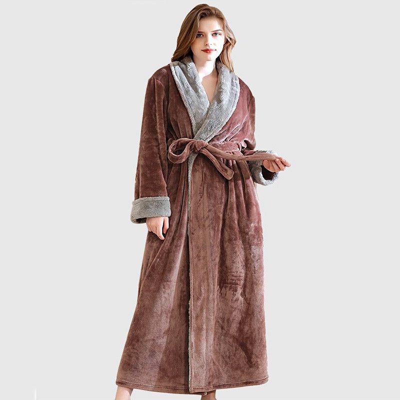 peignoir polaire pour femme