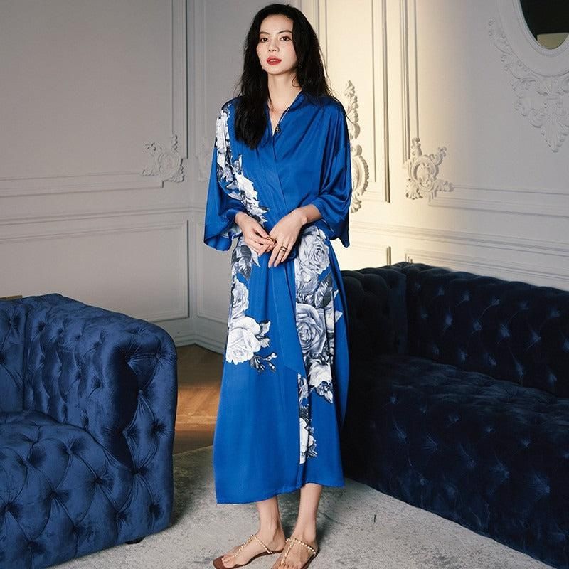 peignoir turquoise pour femme