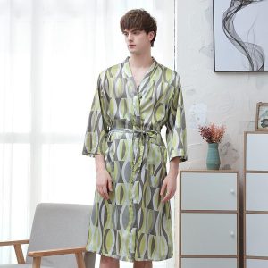 peignoir vert homme