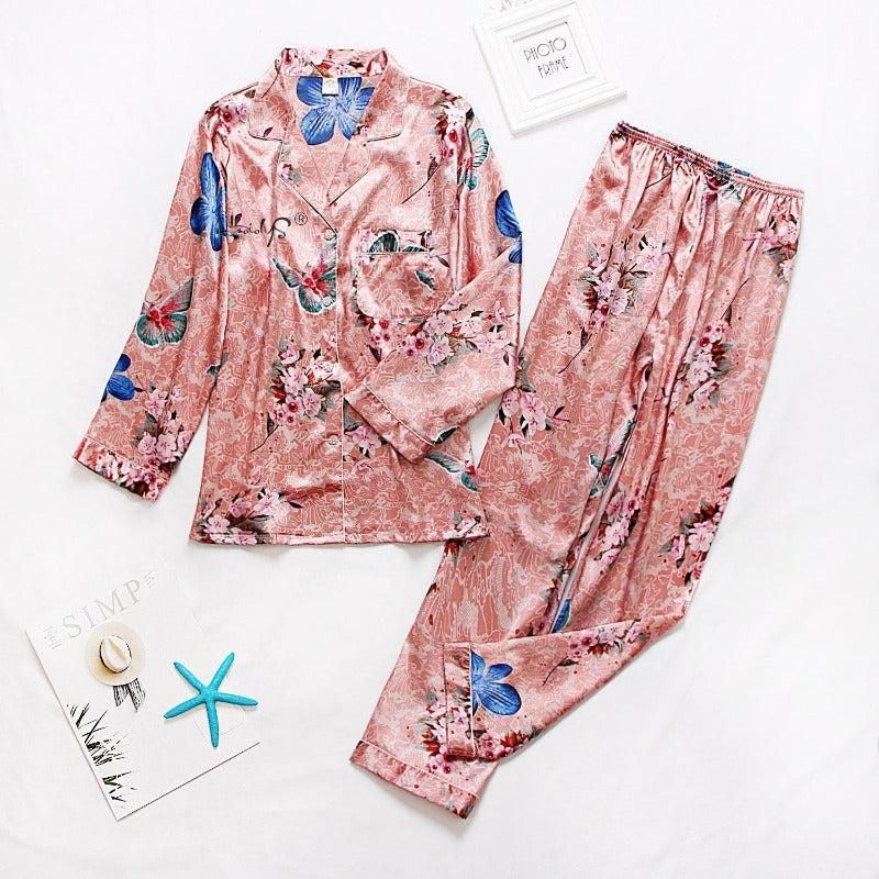 pantalon pyjama satin rose