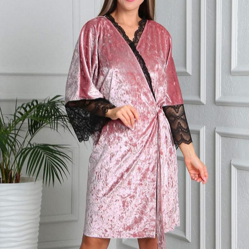 pyjama femme en velours douillet