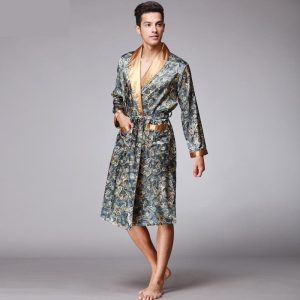 pyjama kimono satin homme