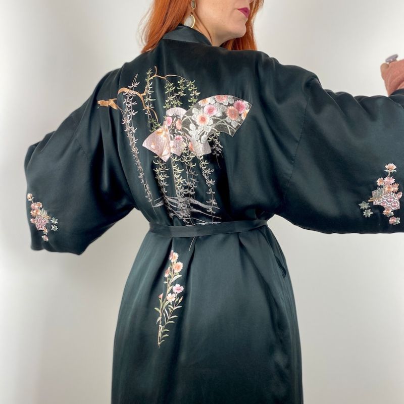 robe de chambre en soie femme
