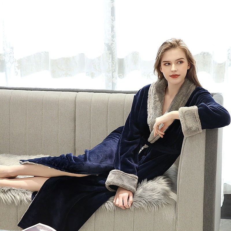 peignoir épais femme