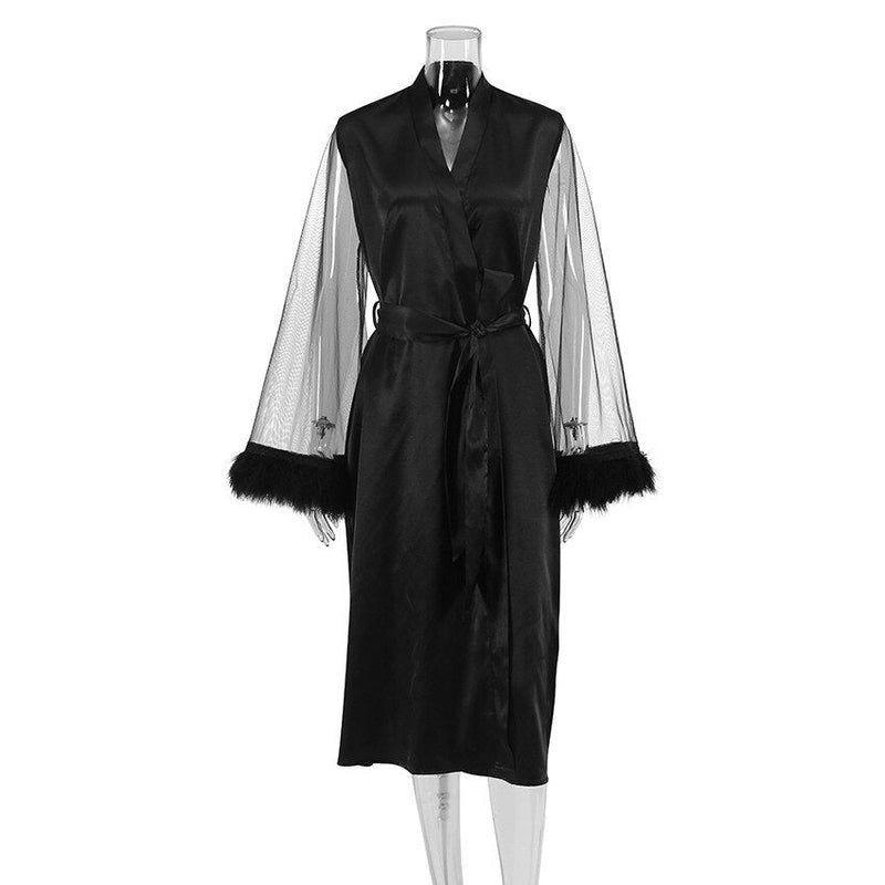 robe de chambre femme plume