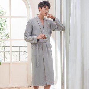 robe de chambre homme coton léger