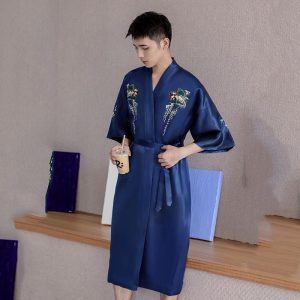 robe de chambre homme satin
