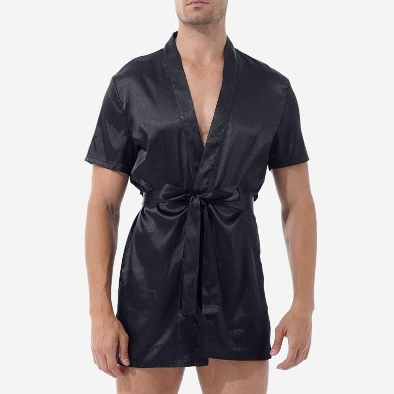 robe de chambre hommes kimono courte