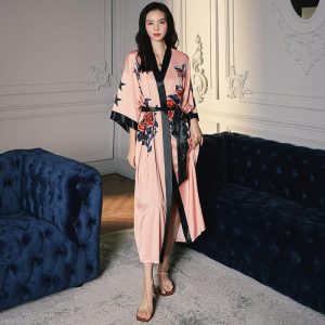 robe de chambre kimono long femme