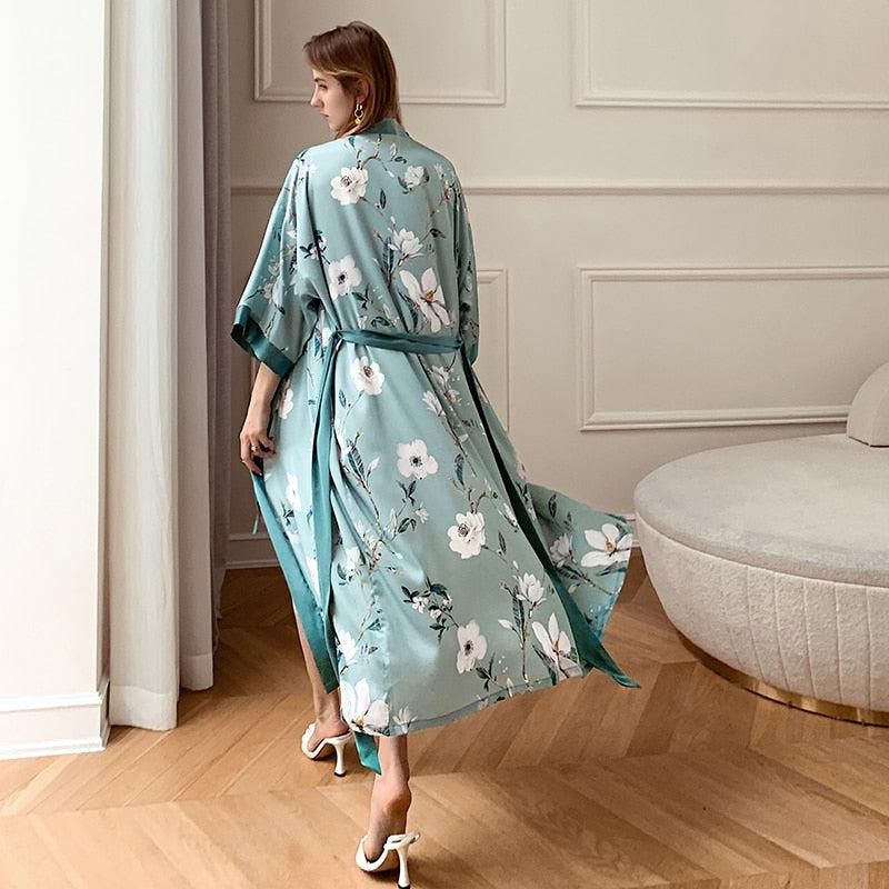 robe fluide verte