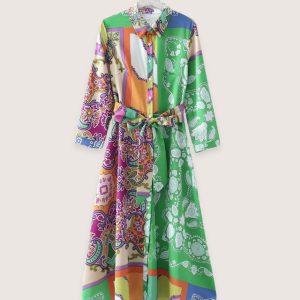 robe kimono bohème paisley