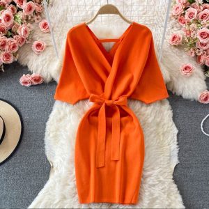 robe kimono orange
