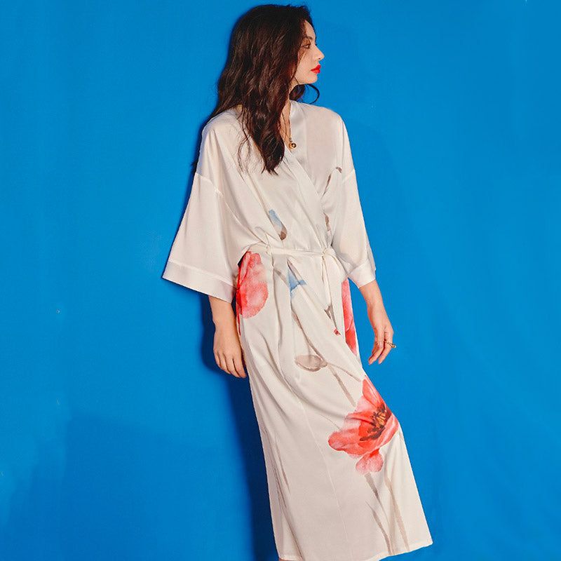 robe kimono pyjama blanche