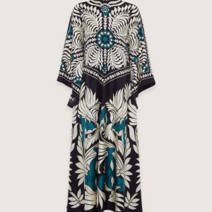 robe kimono réversible art botanique