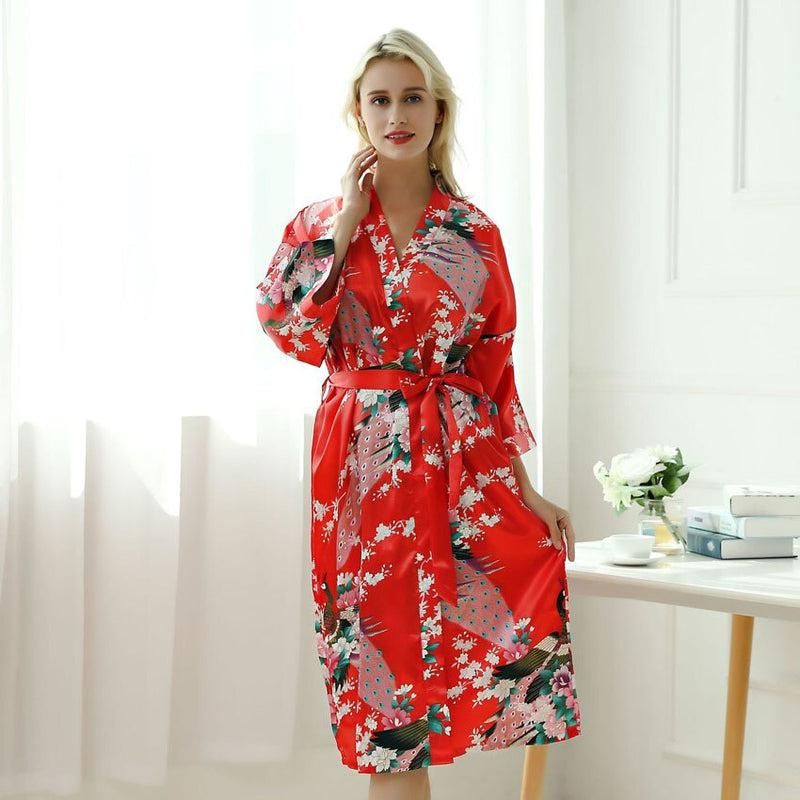 robe kimono rouge