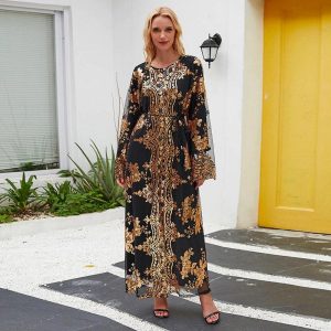robe kimono sequin