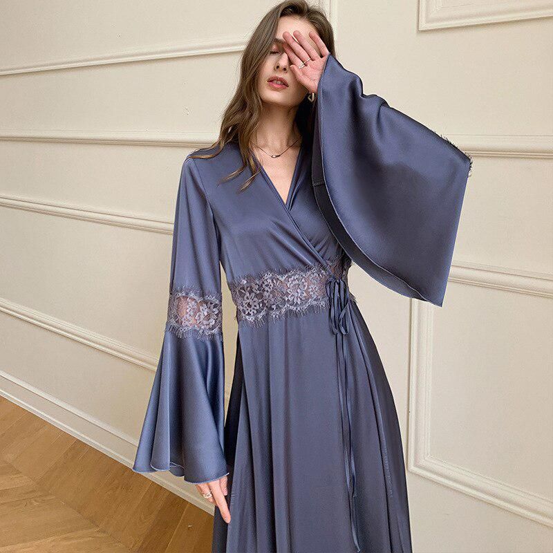 robe kimono style boho violet