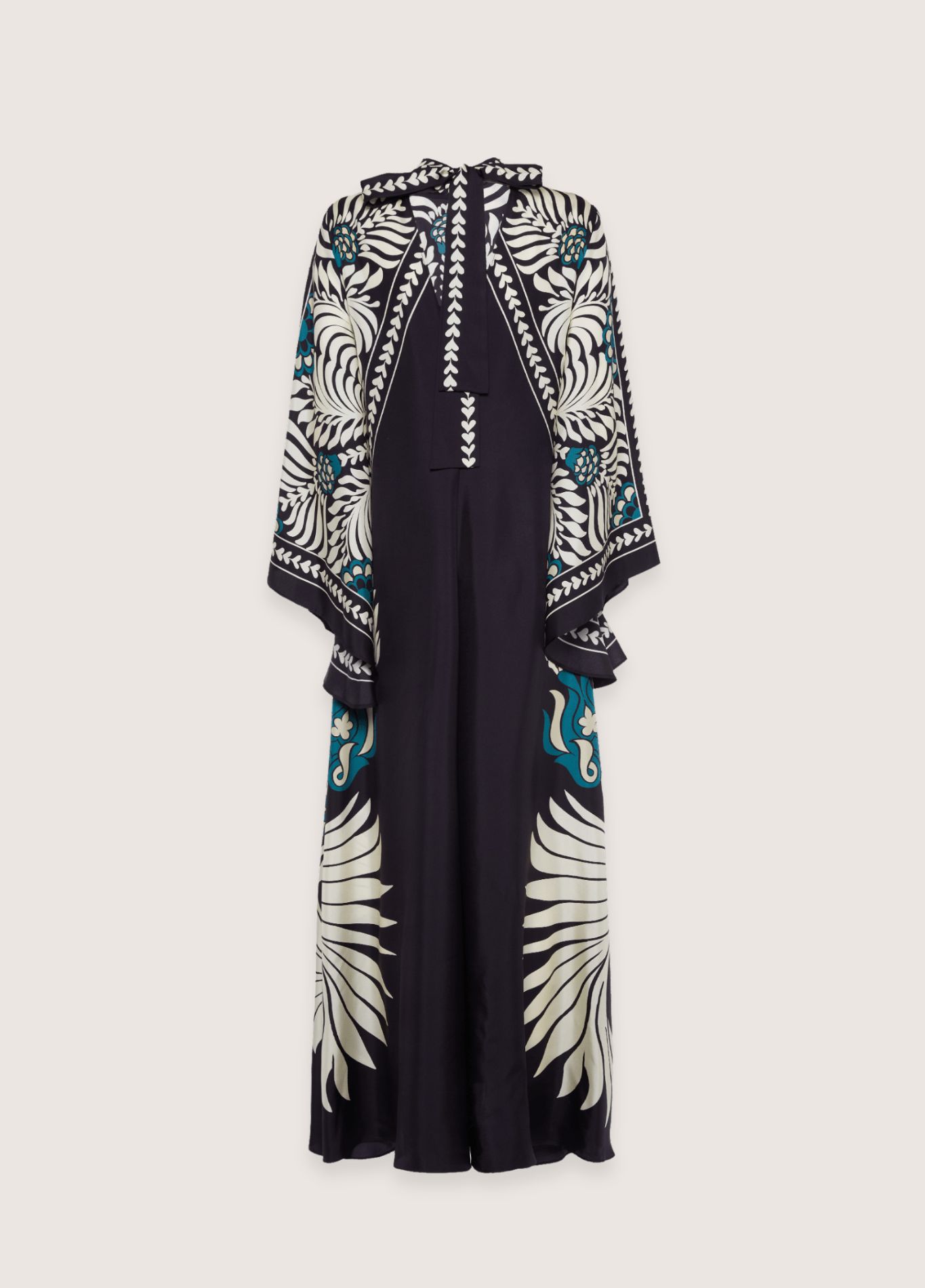kimono réversible motifs botaniques