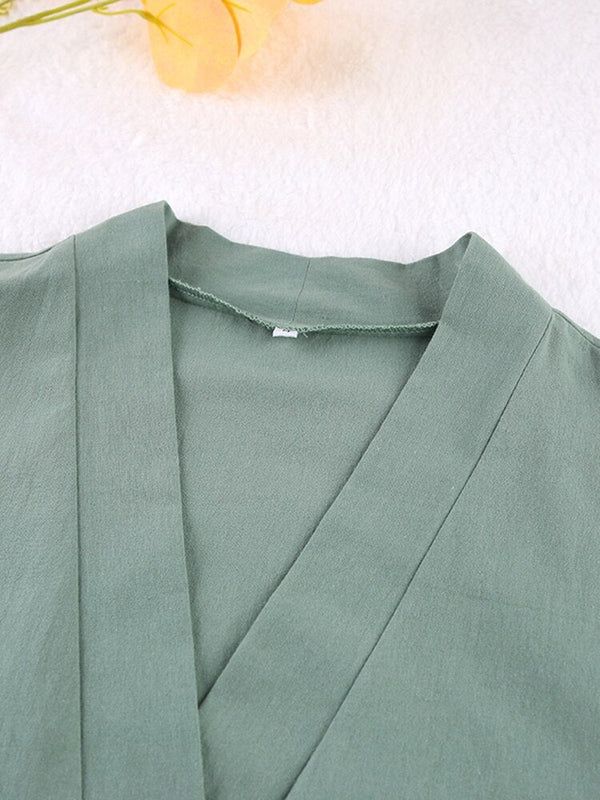 tenue de maison femme vert