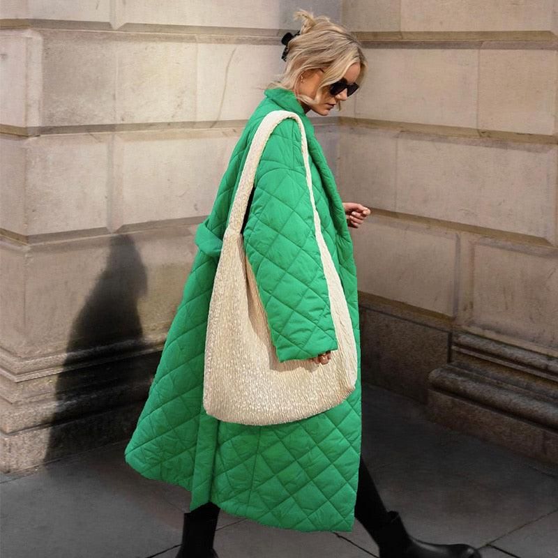 veste d'hiver verte