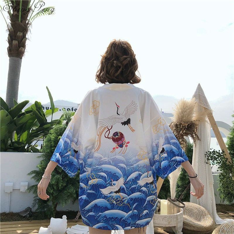 veste japonaise de style kimono