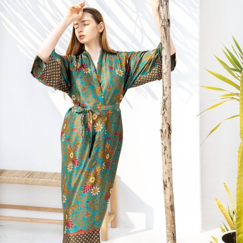 veste kimono chic en soie femme