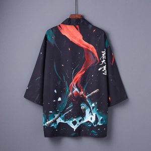 veste kimono court guerrier
